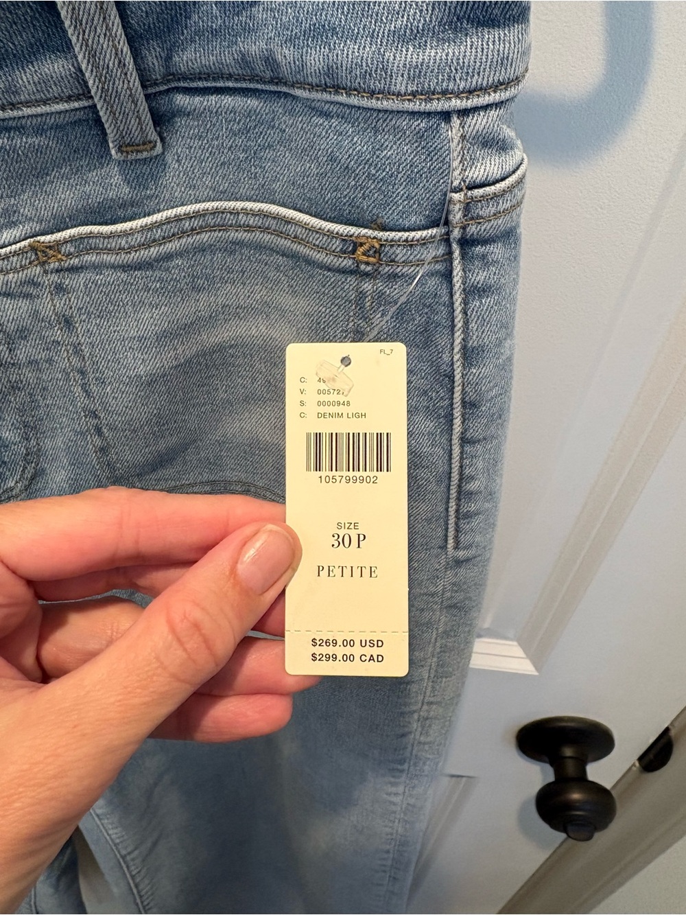 PAIGE Anessa Front Yoke High-Rise Wide-Leg Jeans -Size 30P, Brand New! - Picture 7 of 11